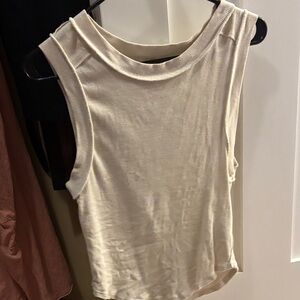 Free People Cream Tank Top